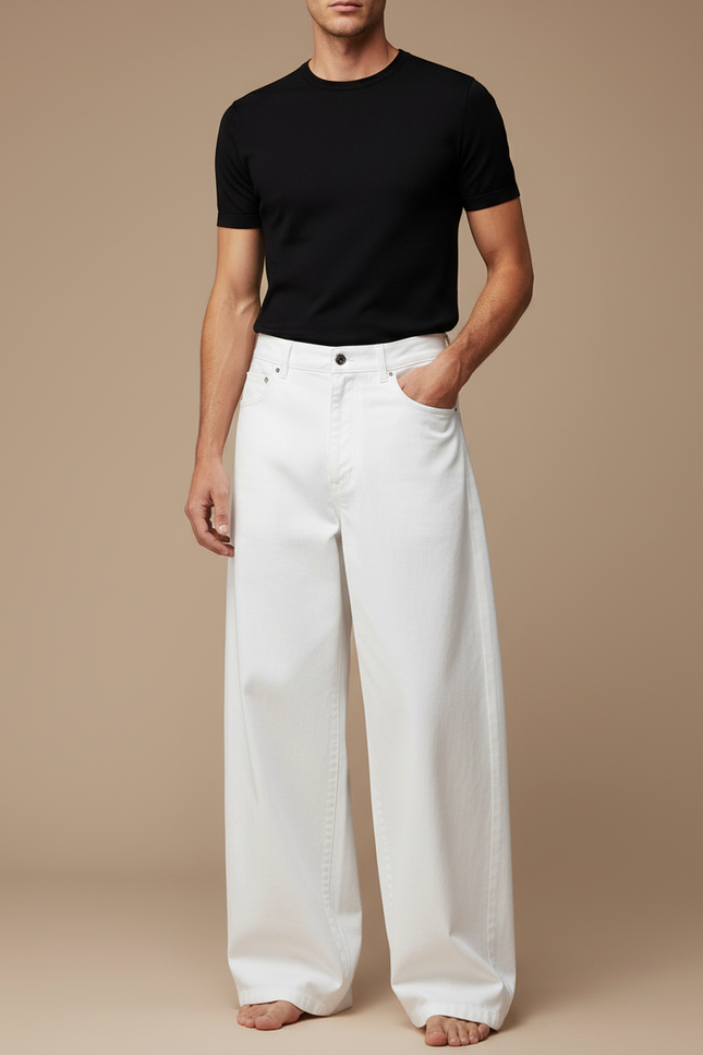 Pantalon Baggy Blanc - Jean