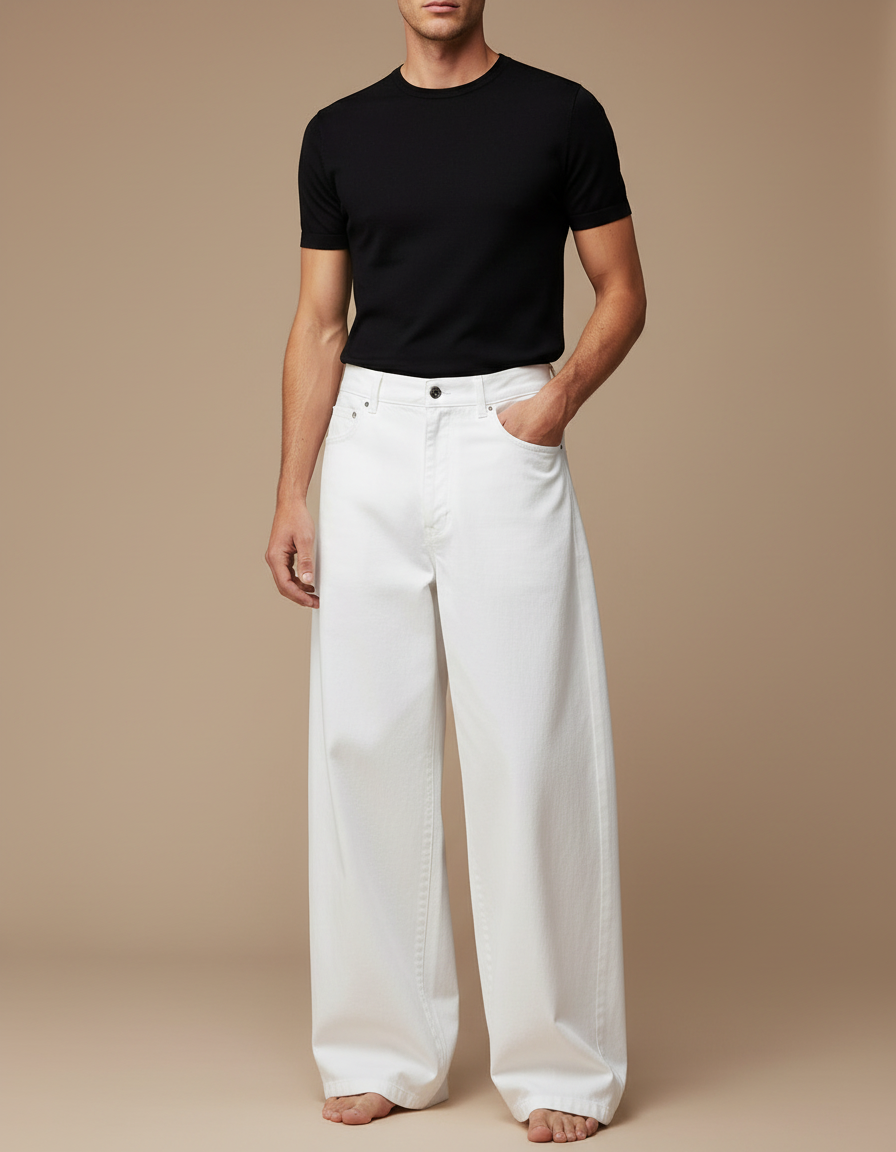 Pantalon Baggy Blanc - Jean