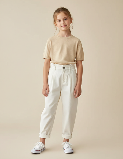 Pantalon Mom Blanc - Jean