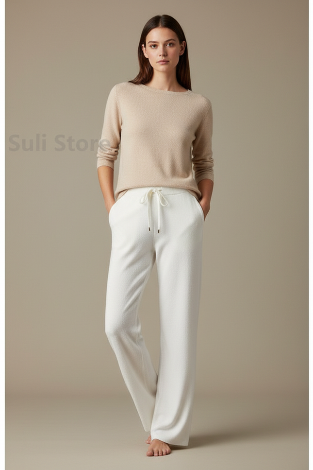 Pantalon Blanc Coton - Molleton
