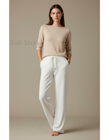 Pantalon Blanc Coton - Molleton
