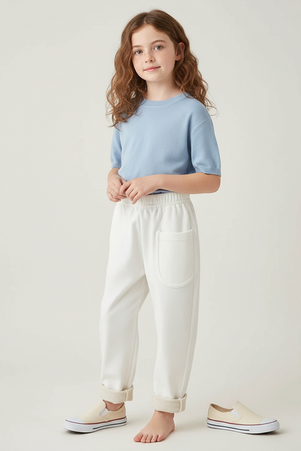 Pantalon Blanc Sport - Molleton