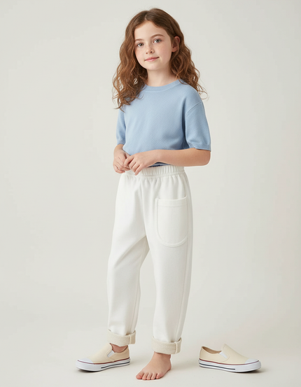 Pantalon Blanc Sport - Molleton