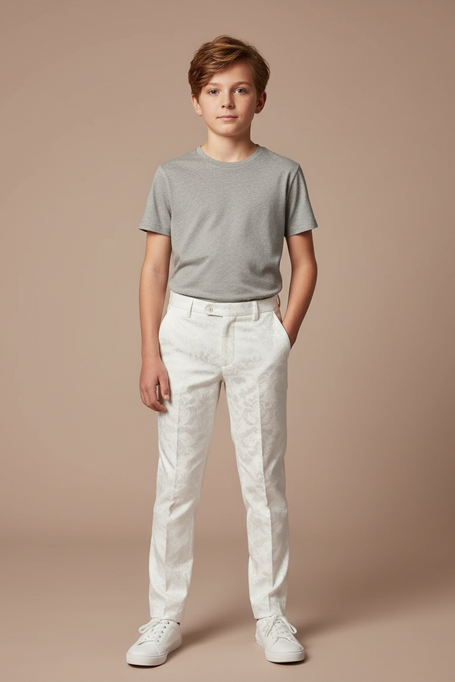 Pantalon Blanc Brillant - Satin