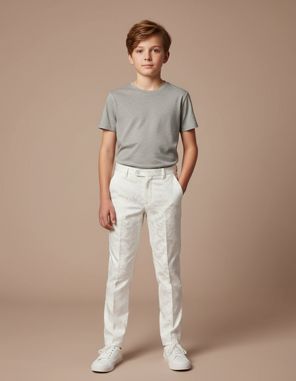Pantalon Blanc Brillant - Satin