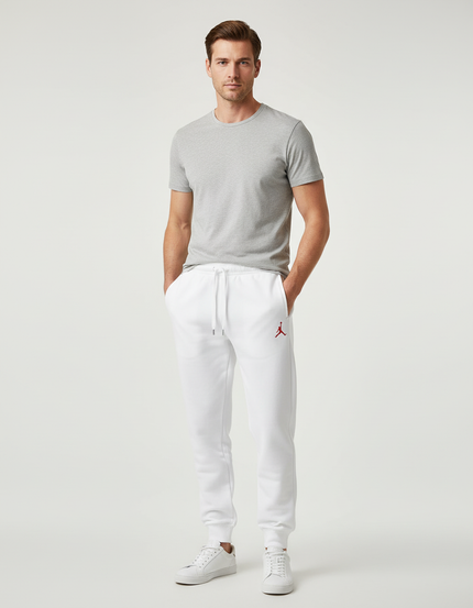 Pantalon Jogging Blanc Homme - Molleton