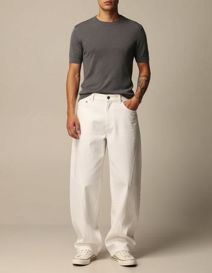 Pantalon Skate Blanc - Jean