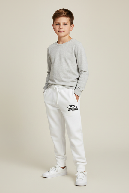 Pantalon Blanc Jogging Molleton Lonsdale Garçon