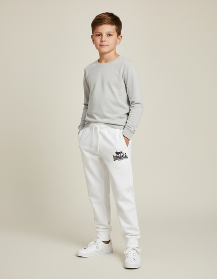 Pantalon Blanc Jogging Molleton Lonsdale Garçon