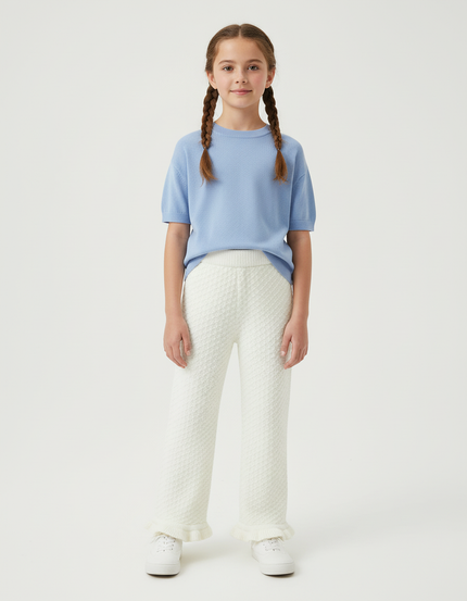 Pantalon Blanc Flare - Maille