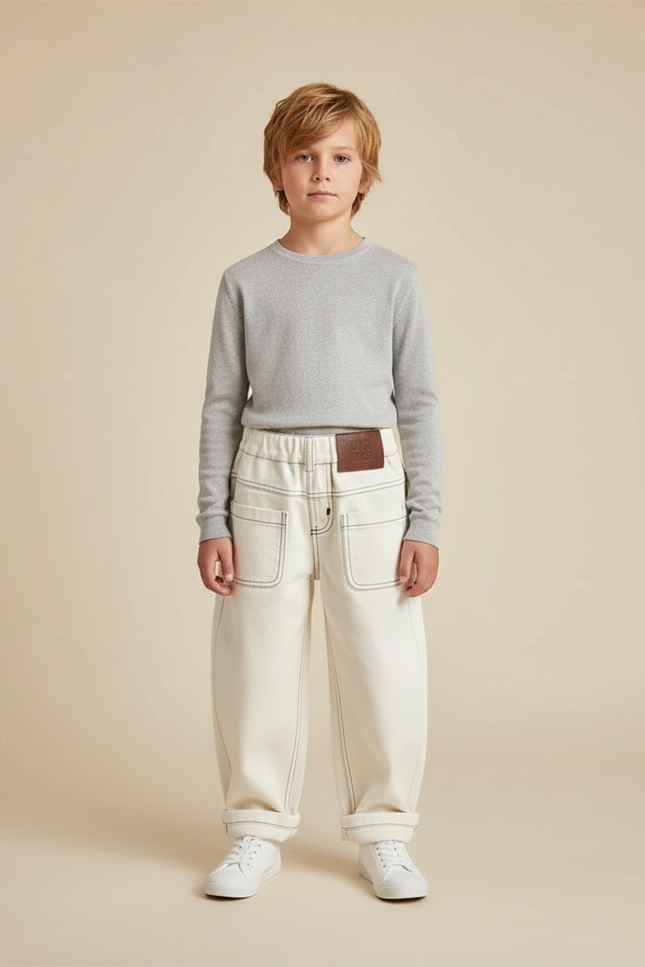 Pantalon Ballon Blanc - Toile