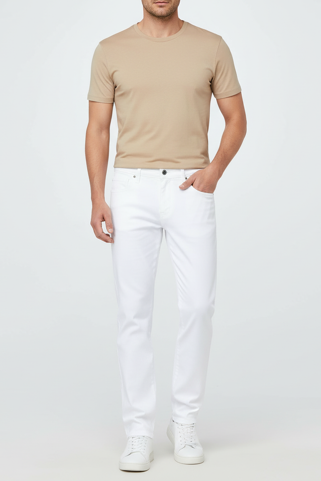 Pantalon Jean Blanc Homme