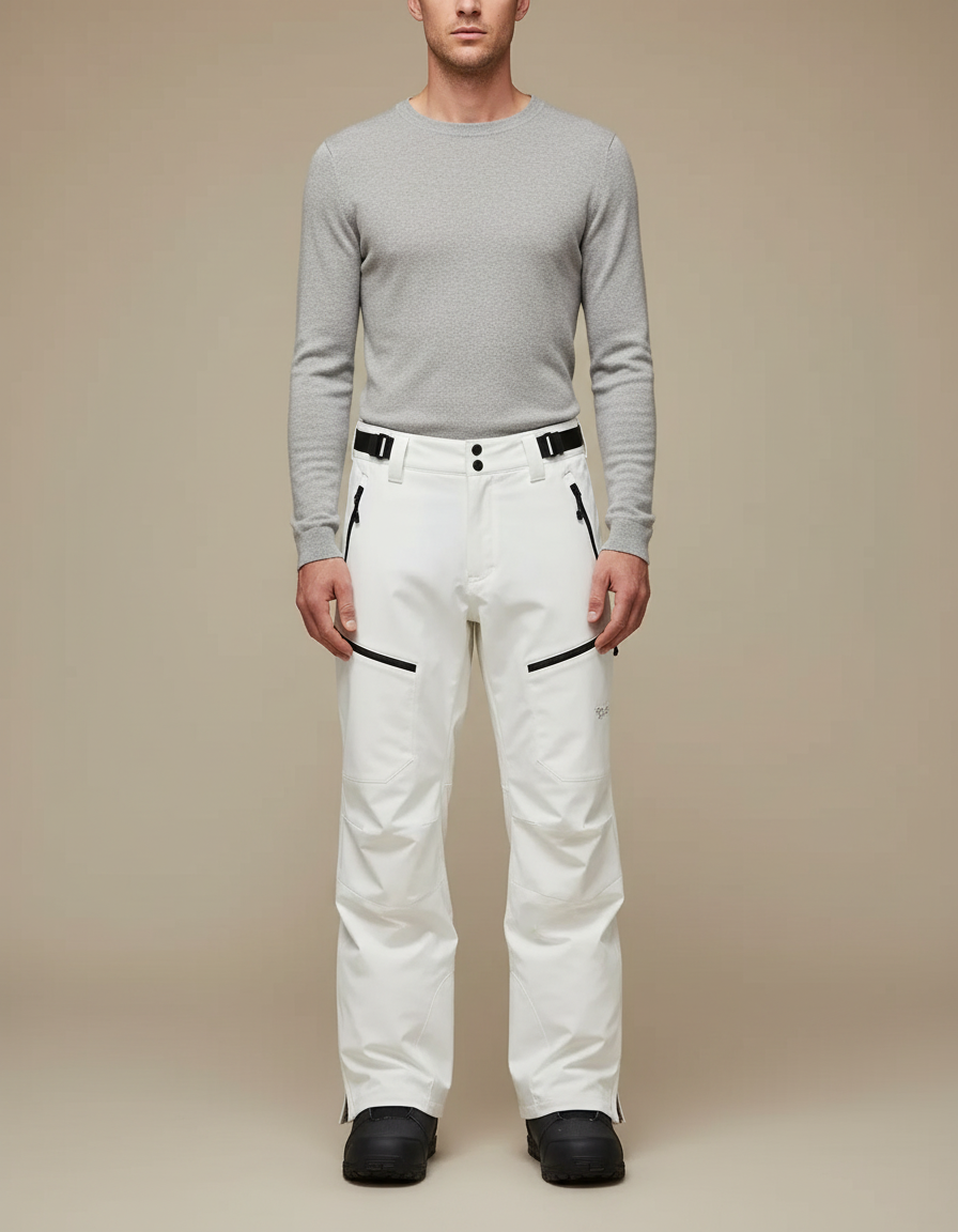 Pantalon De Ski Homme Blanc - Polyester