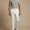Pantalon Blanc Lin Plissé Droit Homme Léger
