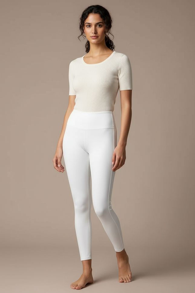 Pantalon Blanc Yoga - Polyester