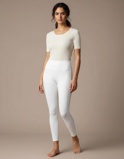 Pantalon Blanc Yoga - Polyester