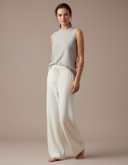 Pantalon Blanc Laine