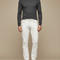 Pantalon Blanc Jean Droit Casual Homme