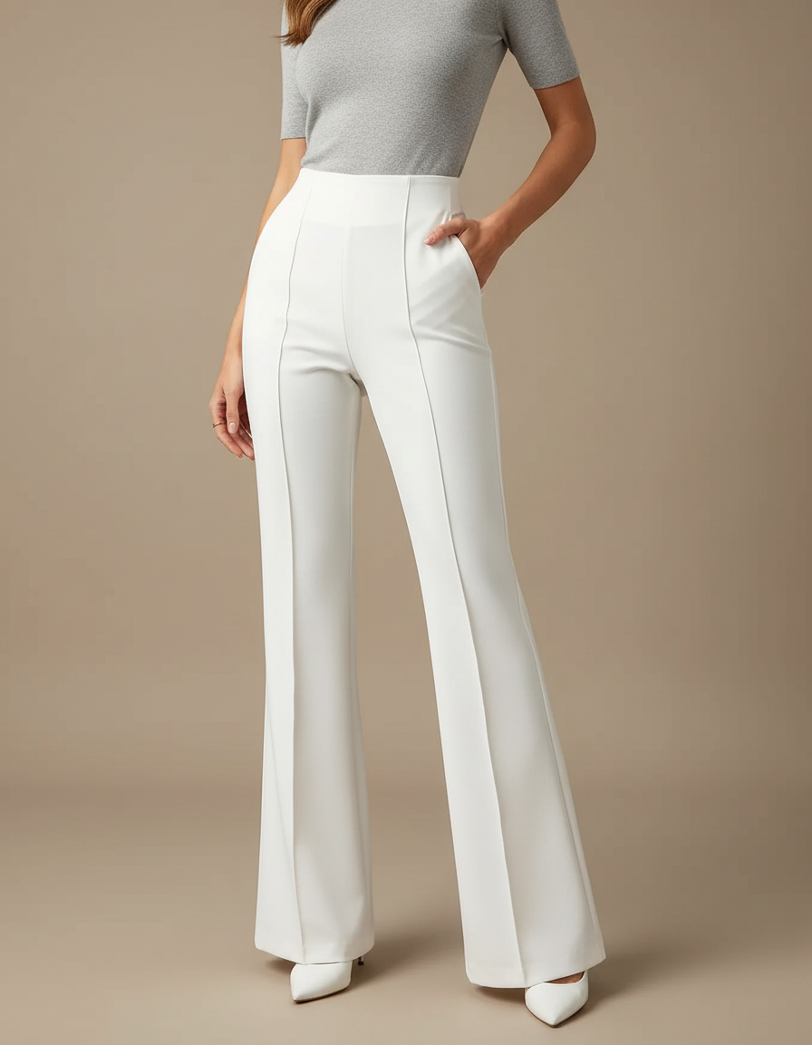 Pantalon De Travail Femme Blanc - Polyester