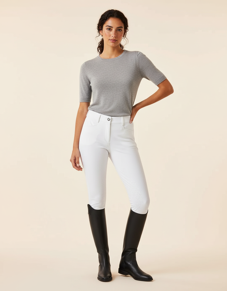 Pantalon Concours Blanc - Polyester