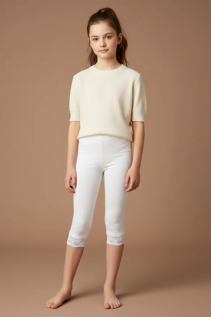 Pantalon Capri Blanc - Maille