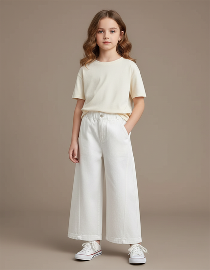 Pantalon En Coton Blanc