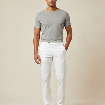 Pantalon Blanc 4614 - Coton