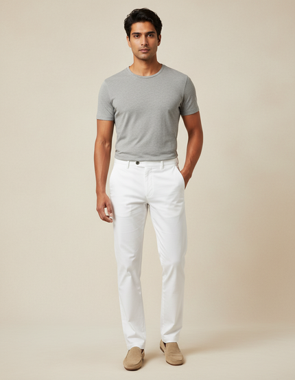 Pantalon Blanc 4614 - Coton