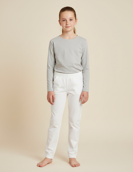 Pantalon Elastique Blanc