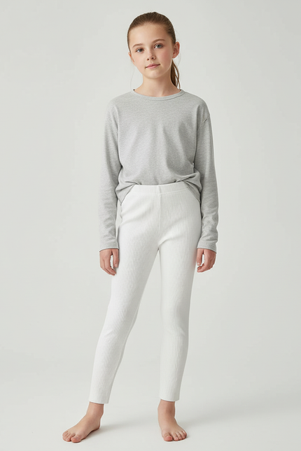 Pantalon Moulant Blanc - Maille