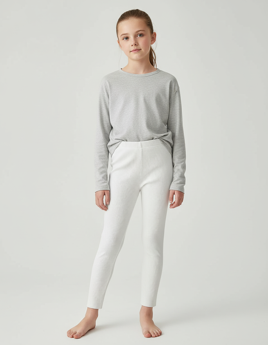 Pantalon Moulant Blanc - Maille