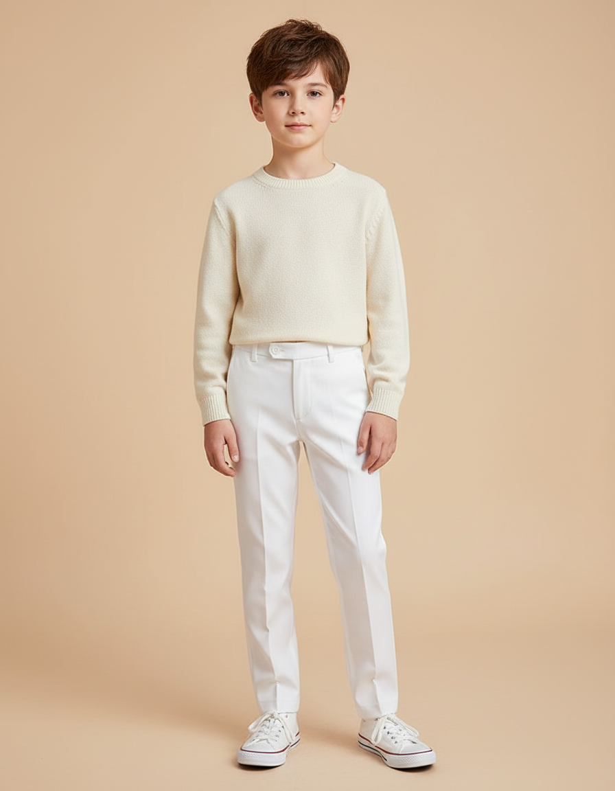Pantalon Blanc Ccc0 - Gabardine