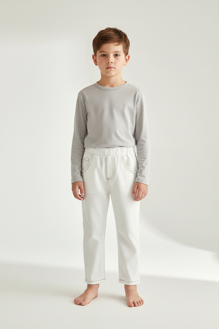Pantalon Chino Blanc Bebe - Jean