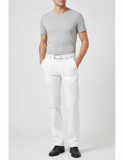 Pantalon Golf Blanc Homme - Polyester