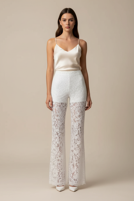 Pantalon Sexy Blanc - Maille