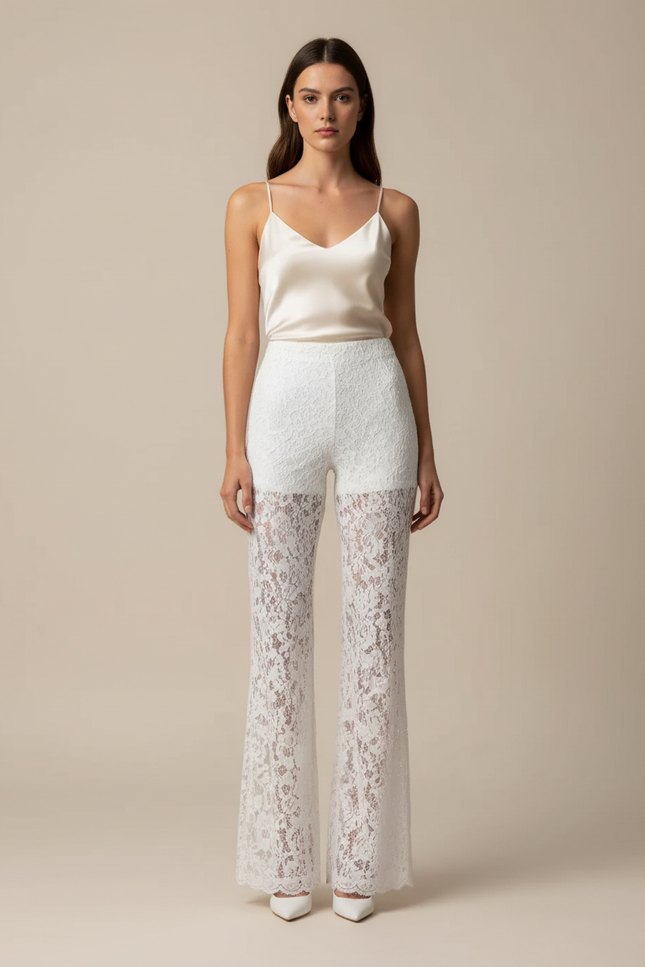 Pantalon Sexy Blanc - Maille