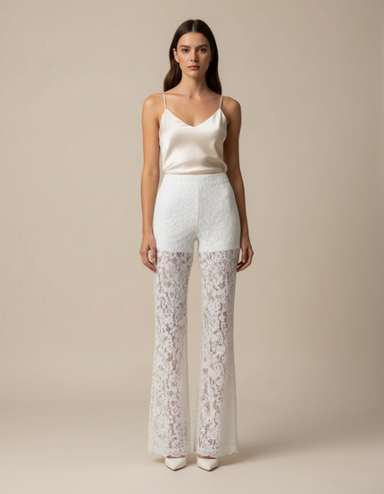Pantalon Sexy Blanc - Maille