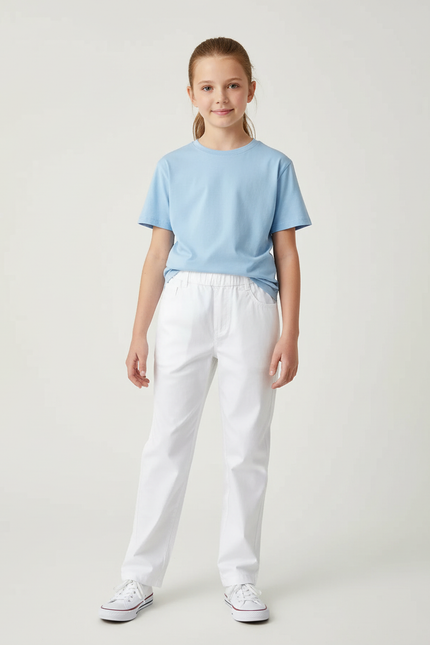 Pantalon En Toile Blanc