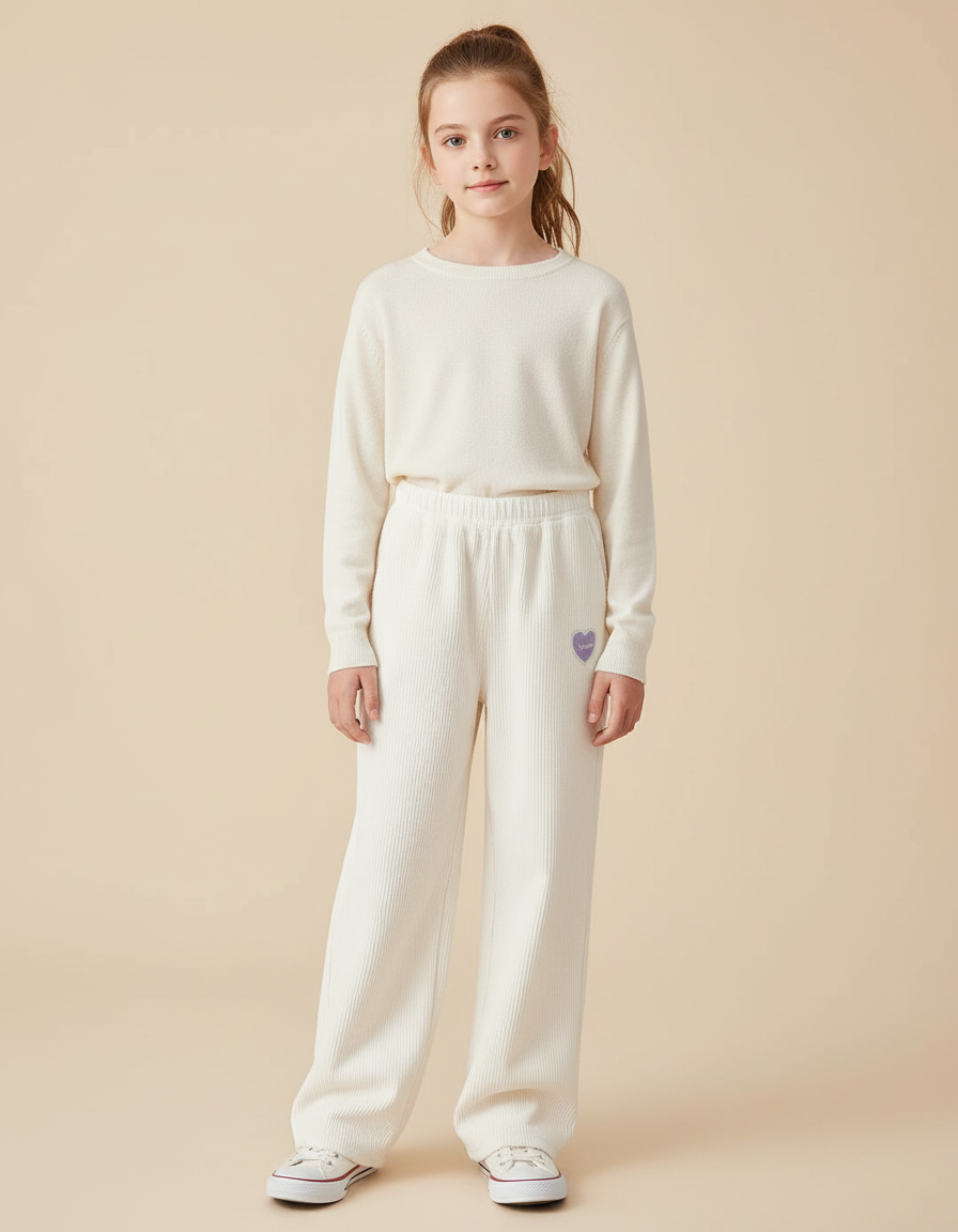 Pantalon Survetement Blanc - Maille