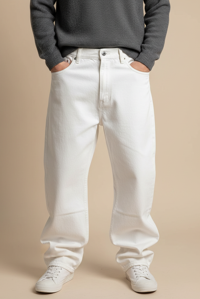Pantalon Blanc Boyfriend - Jean
