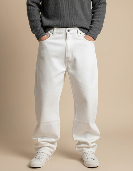 Pantalon Blanc Boyfriend - Jean