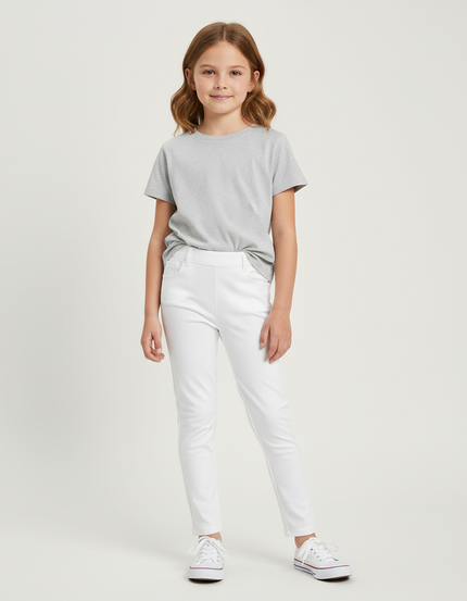 Pantalon Blanc Moulant - Maille