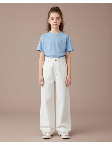 Pantalon Blanc Patte D'éléphant - Jean