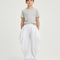 Pantalon Blanc Ample Fluide Confortable Unisexe - Molleton