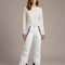 Pantalon Damier Noir Et Blanc - Polyester
