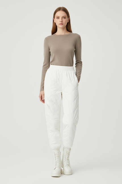 Pantalon Jogger Blanc - Polyester