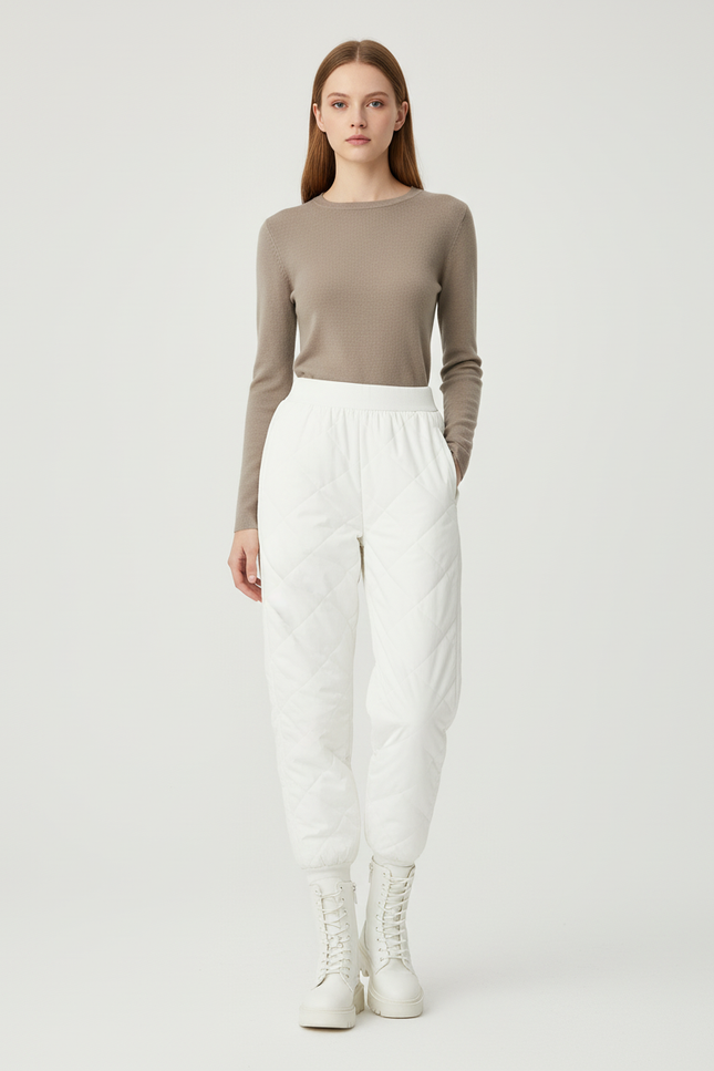 Pantalon Jogger Blanc - Polyester