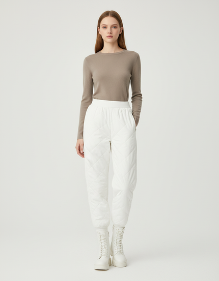 Pantalon Jogger Blanc - Polyester