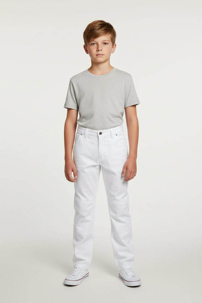 Pantalon Peintre Blanc - Toile