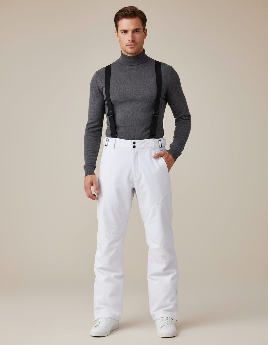 Pantalon Snowboard Blanc - Polyester